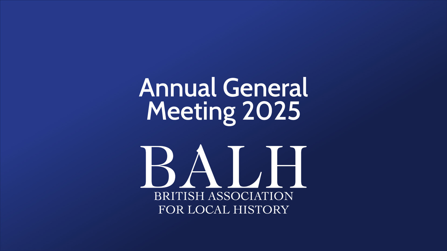 BALH Annual General Meeting 2025