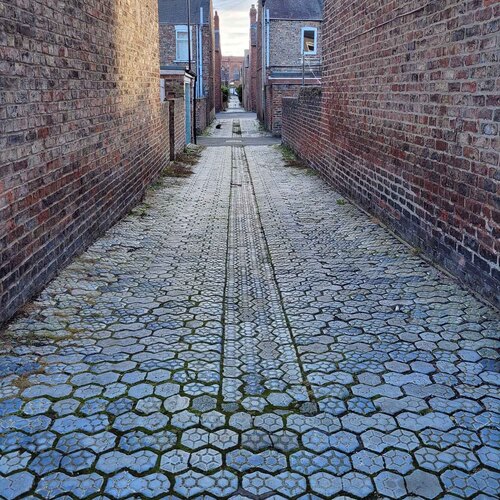 Scoria Bricks in the Back Alleys of York