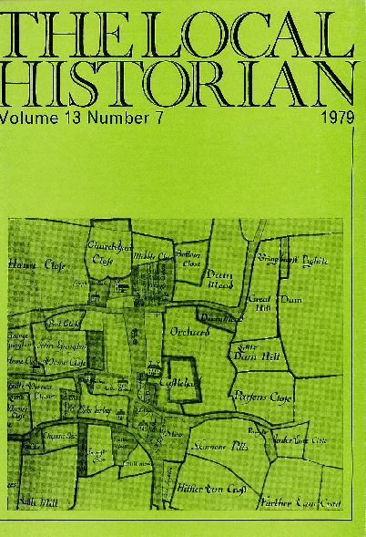 The Local Historian Volume 13 Number 7 August 1979
