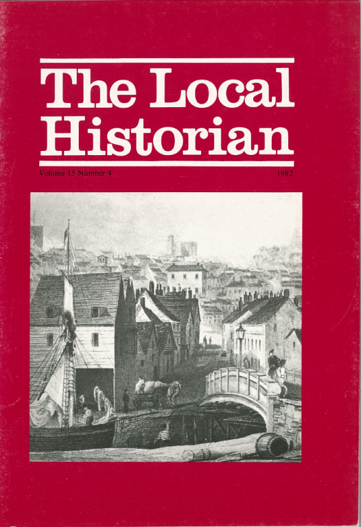The Local Historian Volume 15 Number 4 November 1982