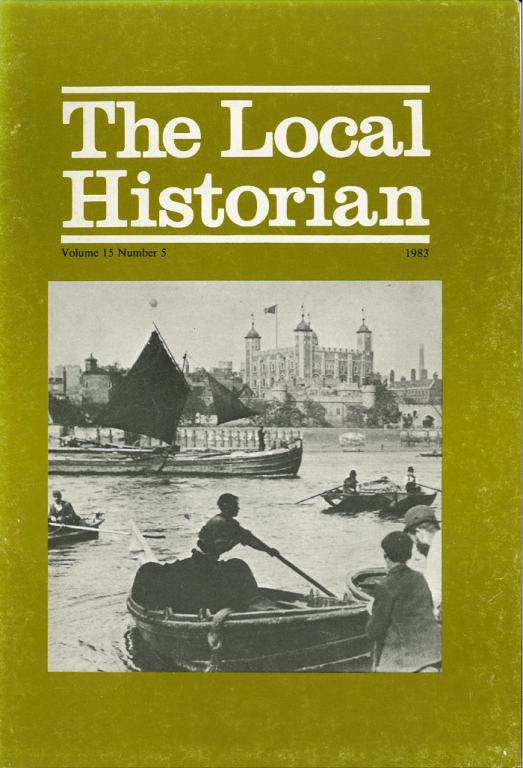 The Local Historian Volume 15 Number 5 February 1983