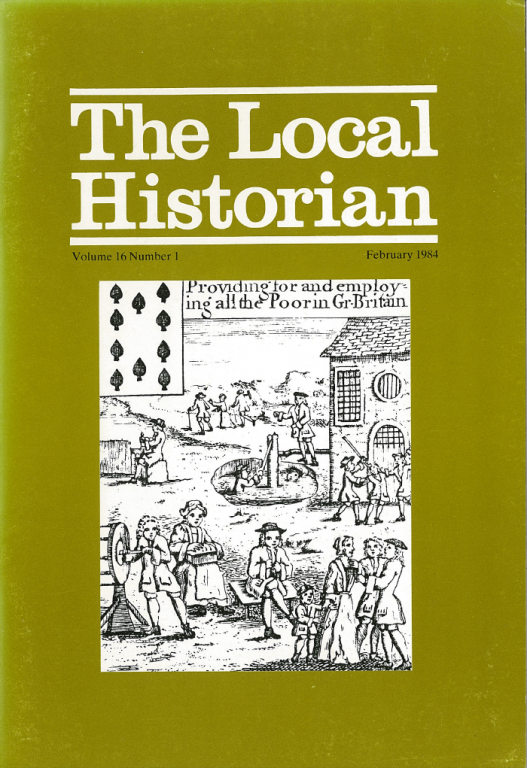 The Local Historian Volume 16 Number 1 February 1984