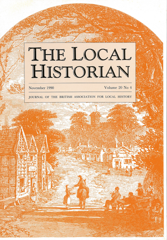 The Local Historian Volume 20, Number 4 November 1990