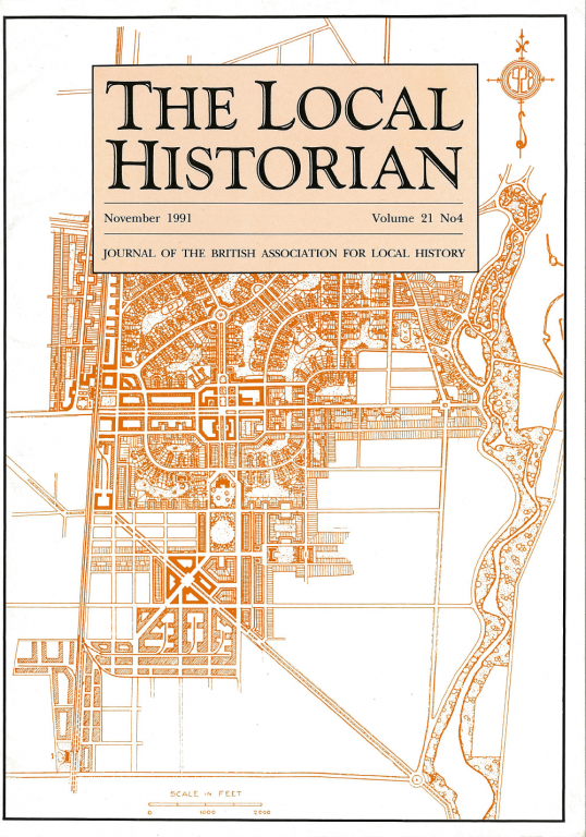 The Local Historian Volume 21, Number 4 November 1991