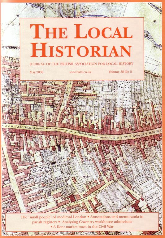 The Local Historian Volume 38, Number 2 May 2008 | | Local History News ...